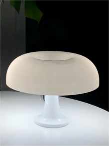 1入組usb供電三色現代極簡蘑菇桌燈,適用於臥室、客廳和酒店裝飾 - 白色 - 查看 7