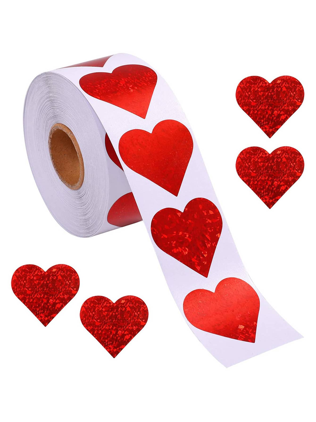 50 Adesivi Estetici Rosa A Forma Di Cuore – Impermeabili, Per Scrapbooking, Laptop E Borracce - 4