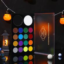 UCANBE Face & Body Paint, Water Activated SFX Makeup Palette - Extra Large White & Black Pan, Professional 18 Color Art Painting Kit For Halloween, Cosplay, Parties, Theater & Stage - 彩色 - 查看 4