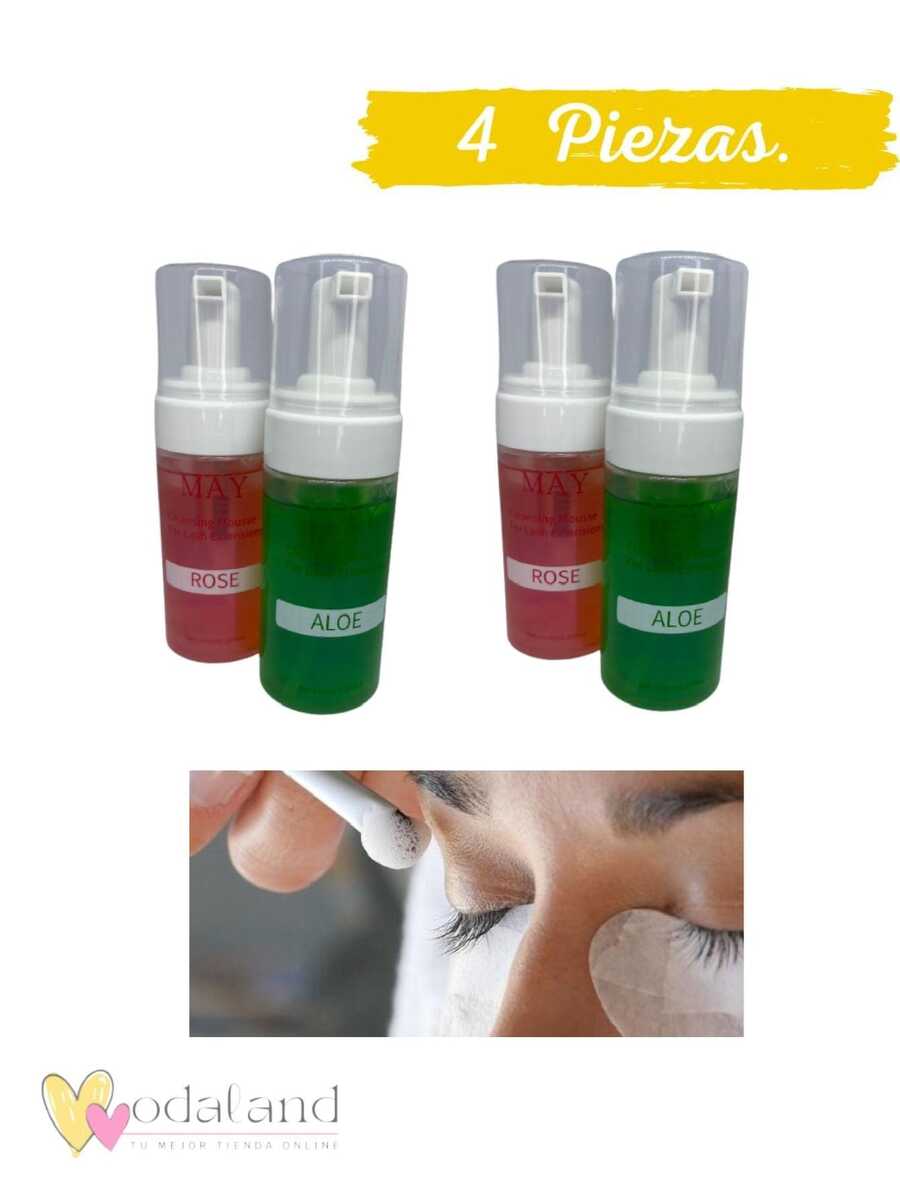 Shampoo Espuma Limpiadora Para Extensión De Pestañas  May - Amarillo - Ver 1