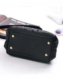 Minimalist Women Fashion Embroidered Handbag With Random Accessory Charm, Best Mother's Day Gifts Ever