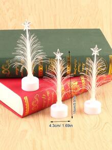 2入組led光纖樹狀夜燈,變色發光光纖樹模擬植物,適用於生日禮物 - 無色 - 查看 3