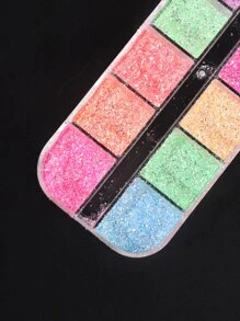 FULL BEAUTY 12 格/盒美人鱼亮片指甲闪光片混合彩色闪光片亮片装饰 3D 霓虹美甲配件 DIY 指甲饰物指甲宝石美甲用品 - 彩色 - 查看 7