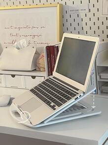 1pc Laptop Stand, Portable Ergonomic Notebook Stand Mount, Desk Holder Bracket, Adjustable Height And Angle Back To School