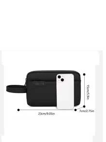 gorchis New Arrival Men's Large Capacity Handheld Bag With Multiple Pockets, Water-Proof And Design, Suitable For Travel Toiletry Men Clutch Bag Handbag Wristlet Bag Purses Anti Theft Bag Stylish Practical Handbag Organizer Gifts Coin Purse Holiday Gifts For Men Chest Bag For Men Side Bags For Men Satchel Bag Leather Bag Hobo Bag Vintage Black Bag Travel Essentials Pouch Christmas Bags Men's Gifts