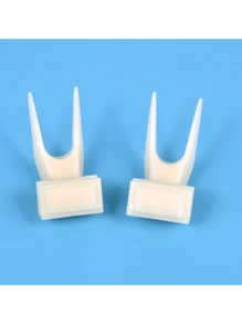 Small Plastic Fruit Forks For Feeding Parrots And Other Birds - White - View 3