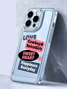Creative English Letters Space Pattern Phone Case Compatible With Apple