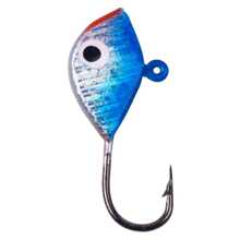 HENGJIA 48件套微型冰钓拟饵，带夜光钩，适用于梭鲈和白斑狗鱼，附钓鱼盒 - 彩色 - 查看 9