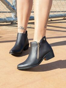 Women Fashion Boots - 咖啡棕 - 查看 3