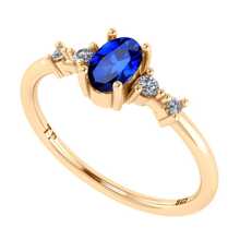 Fine Single Ring - azul real - Ver 3