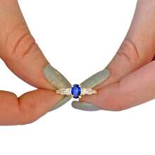 Fine Single Ring - azul real - Ver 4