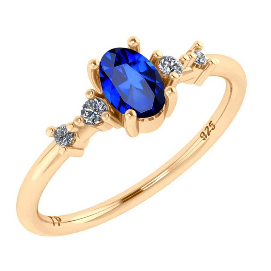 Fine Single Ring - azul real - Ver 1