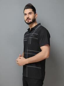 Camisa polo masculina verão 2023 com botão e elástico