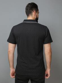 Camisa polo masculina verão 2023 com botão e elástico