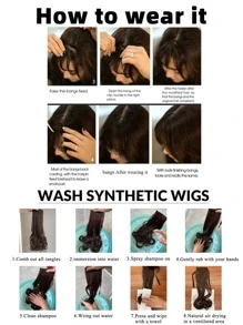 Synthetic Wig Bangs 2Clips In Hair Extension Neat Front Fake Fringe Natural False Hairpiece For Women Clip In Bangs - Black - View 7