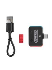 Juego de herramientas de inyector RCM mejorado compatible con Switch, incluye inyector, jig, cable micro USB y tapas de palancas, con soporte incorporado para ReiNX, SX y Hekate para entrar en firmware personalizado - Negro - Ver 6