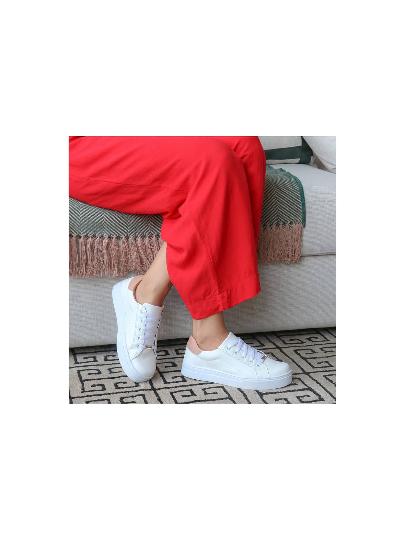 Women Fashion Boots - 乾枯玫瑰色 - 查看 1