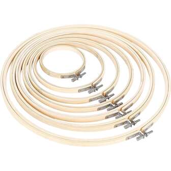 Embroidery Hoops Bamboo Cross Stitch Round Ring 8-30cm For Embroidery And Cross Stitch