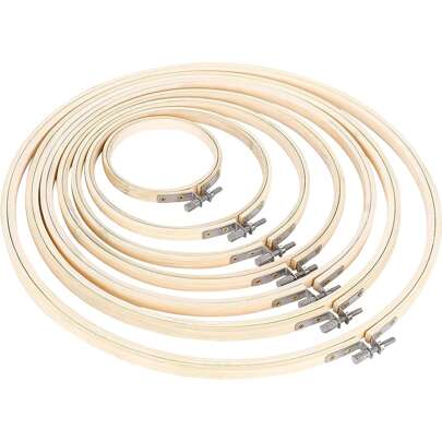 Embroidery Hoops Bamboo Cross Stitch Round Ring 8-30cm For Embroidery And Cross Stitch