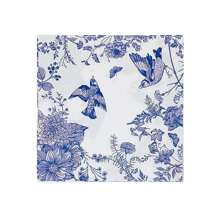 20pcs Blue And White Nian Nian You Yu Theme Party Napkins - party napkins - View 3