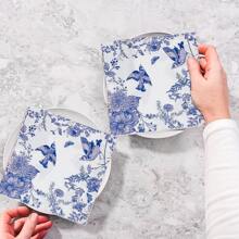 20pcs Blue And White Nian Nian You Yu Theme Party Napkins - party napkins - View 5