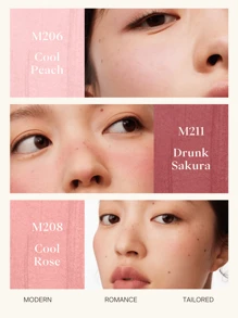 JOOCYEE Phấn má hồng M206 tông đào lì, tạo vẻ rạng rỡ tự nhiên, màu sắc lâu trôi, lên màu chuẩn, nhẹ nhàng và mịn màng, dễ tán, có thể chồng nhiều lớp. - Đào chiết lạnh M206 - Xem 6