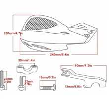 1pair 22mm Universal Motorcycle Handlebar Hand Guard For Atv, Off-Road, Plastic Hand Protector For Motorbike, Beach, Racing - Blue - View 2