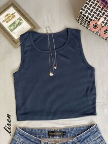 Women Tank Tops & Camis - Màu xanh hải quân - Xem 1