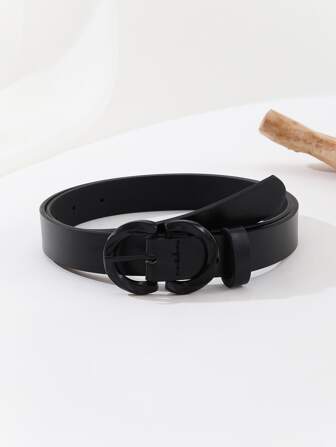 1pc Women's Fashion Versatile & Casual 3-Prong Buckle Belt Summer, School Fall, Autumn, Halloween