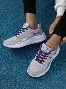 1Pair Women'S Casual Sports Shoes Tennis Shoes - White - View 5