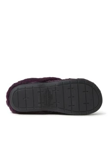 Dearfoams Women's Claire Cable Knit Chenille Clog - Màu tím - Xem 6