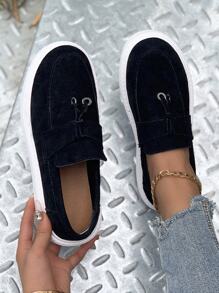 Comfortable Flat Loafers With Tassel And Thick Soles For Women's Casual Wear