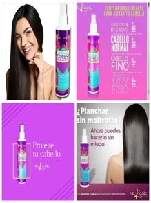 6 Nekane Termo Protector Planchado Express Alaciador De Cabello 300 ML - Morado - Ver 2