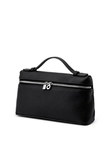 Minimalist Pu Handheld Box Bag Crossbody Bag - Black - View 3