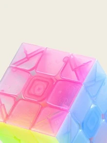 1pc Creative Jelly Cube Speed Magic Cube Puzzle Game Toy For Kids, Birthday Gift - Multicolor - View 6