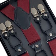 Men Suspenders - Màu Đỏ Sâu - Xem 3