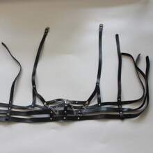 1pc Women's Punk Style Belt With Chain Decoration - Black - View 5