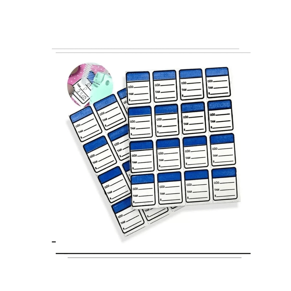 Label Stickers - Niebieski - Zobacz 1