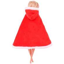 聖誕娃娃斗篷兒童冬季服裝(不含娃娃)