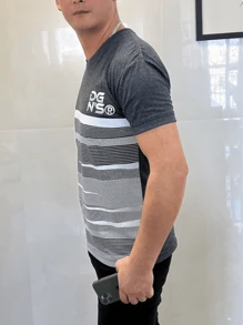 Men T-Shirts - Màu xám đen - Xem 2
