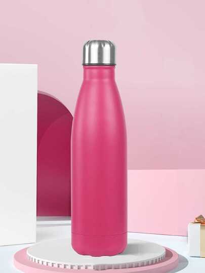 1入組隔熱水瓶，17盎司不銹鋼水瓶，雙壁真空可重複使用水瓶防漏運動水壺杯保持冷熱適合跑步健身房鍛煉騎行兒童