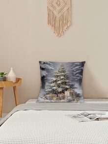 1入組聖誕節圖案數字印花枕套 - 多彩色 - 查看 4