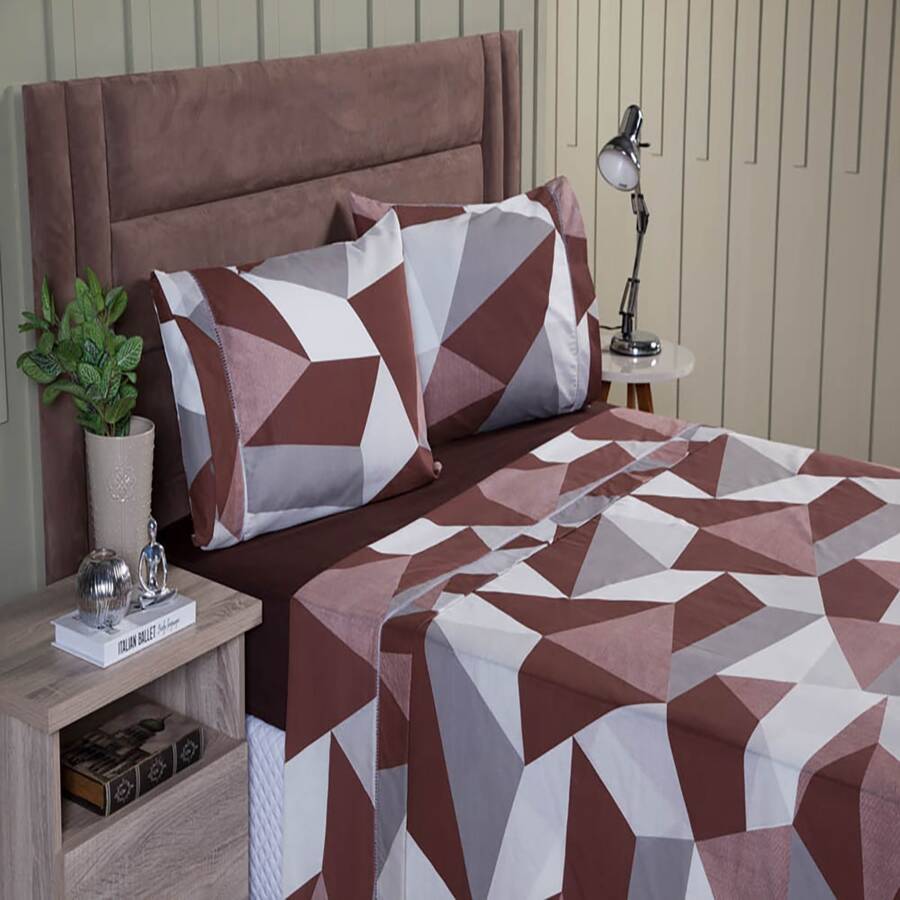 Sheet Sets With Pillowcases - 鏽棕色 - 查看 1