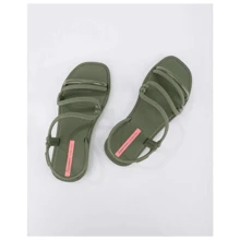 Women Flat Sandals - 軍綠色 - 查看 3