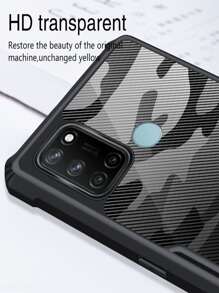 Rzants Cases For Realme 7i / C17+ Glass Mica - màu đen - Xem 3