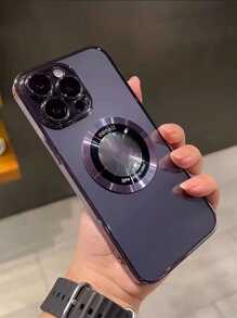 Ốp lưng điện thoại từ tính mạ điện sang trọng lấp lánh Ombre tương thích với bộ sạc MagSafe, tương thích với iPhone 11, 12 Pro, 12 Pro Max, 13, 13 Pro, 14 Plus, 14 Pro Max, 15, 15 Pro, 15 Pro Max, 16, 16 Pro, 16 Plus, 16 Pro Max - Màu tím  Violet - Xem 2