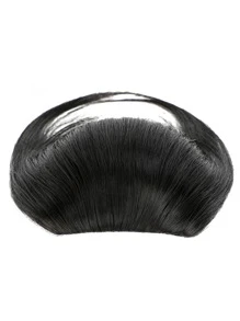 Tóc giả mái bằng tổng hợp có mái thẳng, lụa chịu nhiệt và chịu được nhiệt độ cao, thích hợp để đội hằng ngày và dự tiệc - màu đen - Xem 10