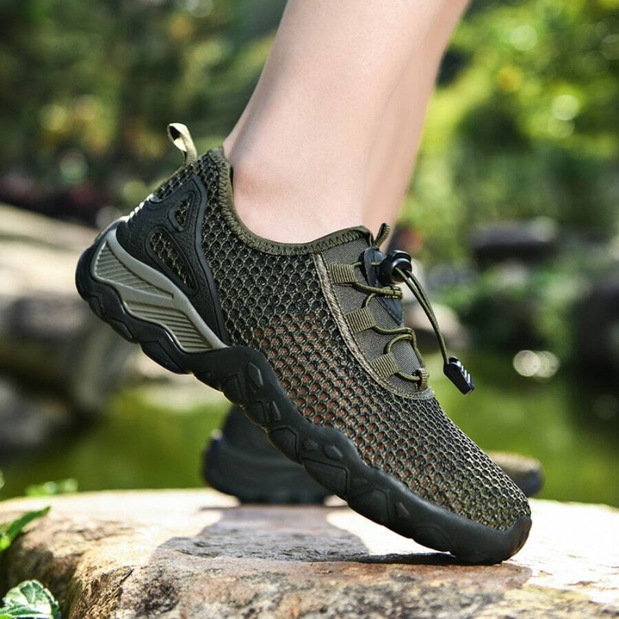户外运动大码男鞋透气网眼鞋夏季水鞋速干防滑鞋