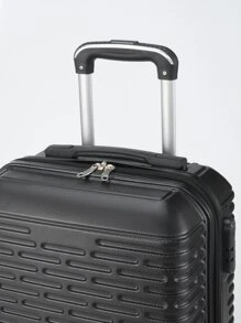 Maleta de mano de alta capacidad y estilo moderno de 20 pulgadas de ABS con cierre de cremallera y ruedas giratorias de 360°. Equipaje de viaje ideal para vacaciones, luna de miel, estudios en el extranjero, graduación y talla grande. Accesorio de viaje perfecto como regalo para hombres, mujeres, niños, estudiantes y parejas.