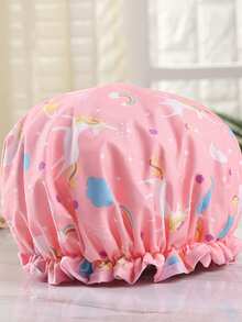 1 件雙層防水浴帽 - 綠色 - 查看 5